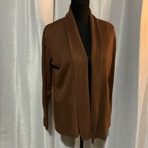Studio Works Open Front Cardigan Sweater size M